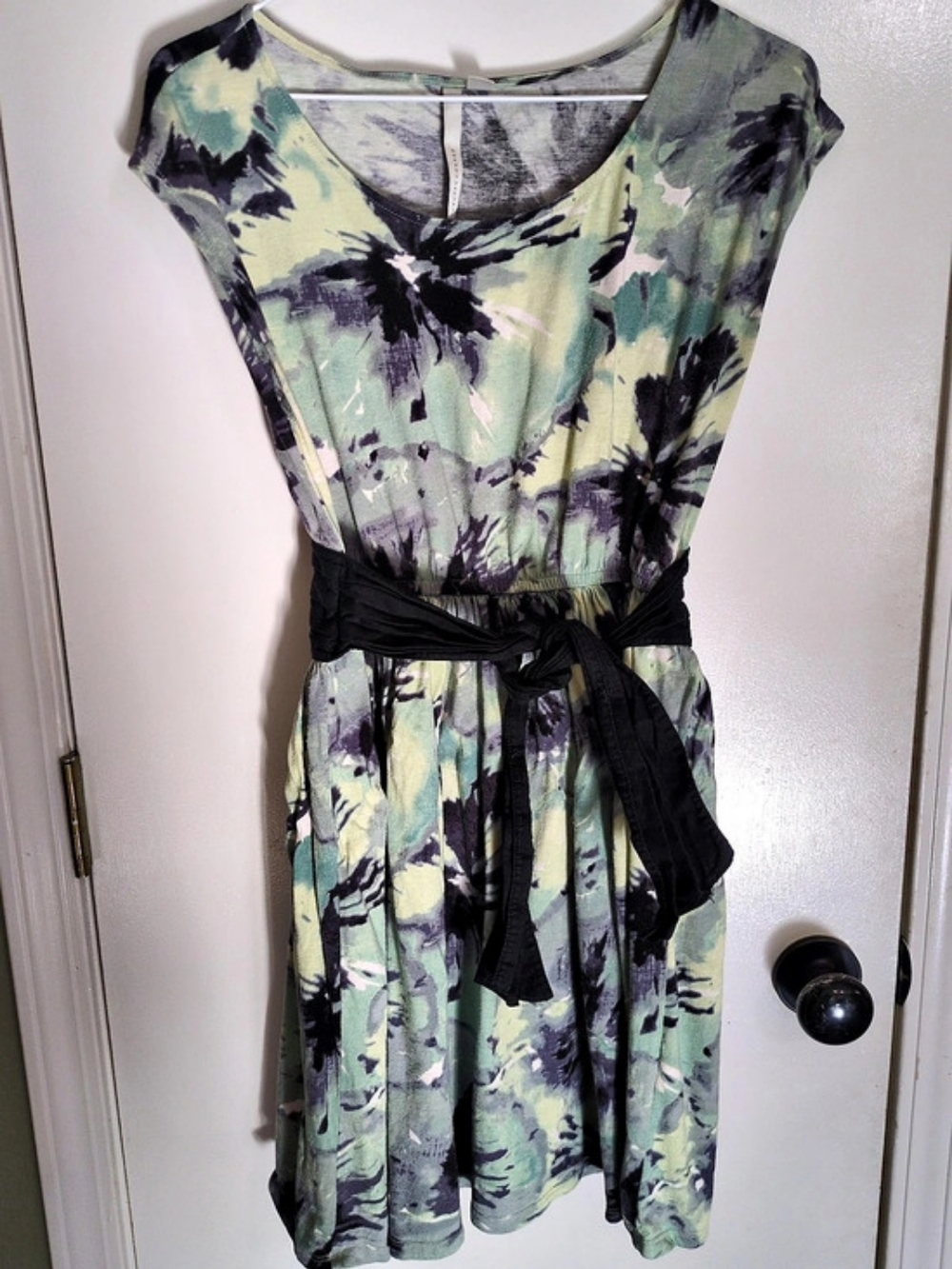 Lauren Conrad Floral Mini Dress in Blue, Green & Black Size XS